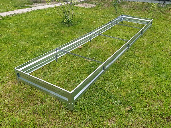 gryadka-cink Грядка «Усиленная» оцинкованная (высота 20 см) — изображение 1